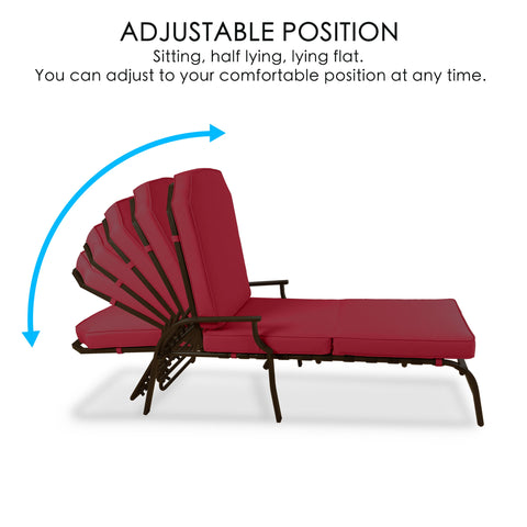 Kozyard Maya Chaise Lounge - Outdoor Patio Recliner Chair, Comfortable Patio Lounge Chair, Elegant Chaise Lounge Chair for Relaxation, Perfect Outdoor Recliner Chair