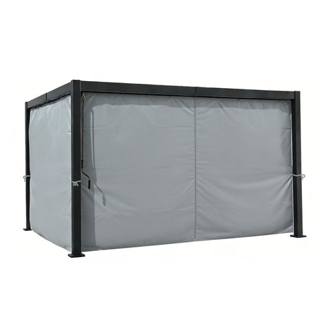 Kozyard 10'x12' Patio Pergola Privacy Curtain, Durable Waterproof Polyester Fabric, Windproof & Dustproof Privacy Screen with Easy-Install Design for Backyard Pergola & Gazebo
