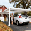 Kozyard Louvred Pergola (Carport): Aluminum-frame structure protects vehicles from elements while serving as stylish driveway/outdoor shade.
