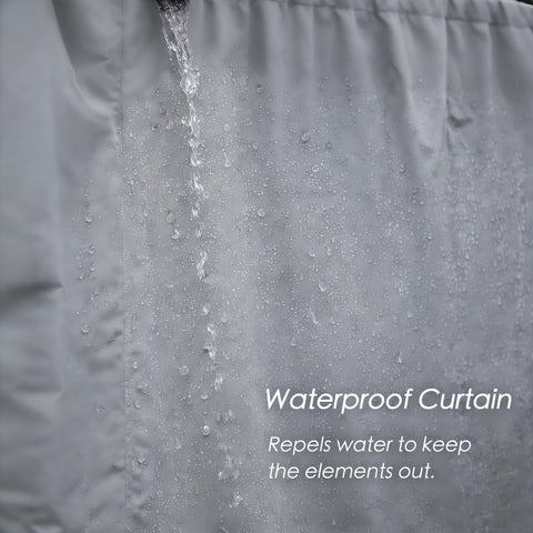 Kozyard Waterproof Outdoor Pergola Curtain, Water-Repellent Polyester Fabric, Weather-Resistant Gazebo Side Panels for Protecting Against Rain, Wind & Elements
