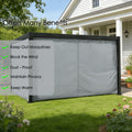 Kozyard Pergola Privacy Curtain, Heavy-Duty Polyester Fabric, Multi-Benefit Outdoor Gazebo Side Curtains: Mosquito-Repellent, Windproof, Dustproof, Privacy-Enhancing & Insulating
