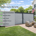 Kozyard Pergola Privacy Curtain, Heavy-Duty Polyester Fabric, Multi-Benefit Outdoor Gazebo Side Curtains: Mosquito-Repellent, Windproof, Dustproof, Privacy-Enhancing & Insulating
