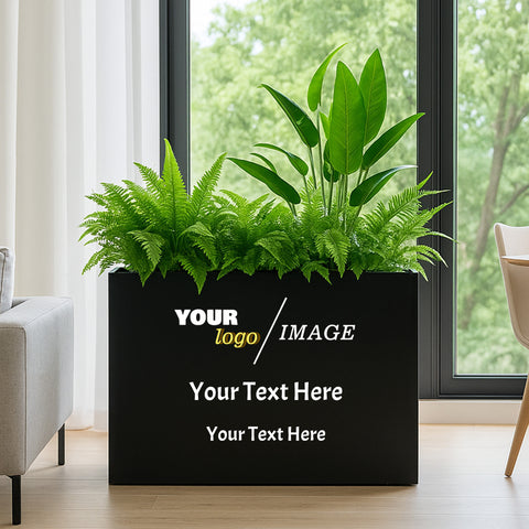 Kozyard Customizable Metal Planter Box – Personalized Steel Flower Pot for Patio, Garden, Yard, or Indoor Décor