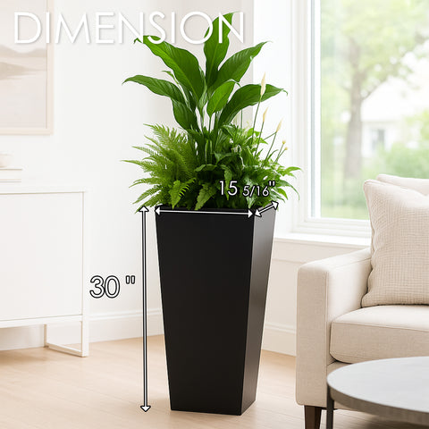 Kozyard Customizable Metal Planter Box – Personalized Steel Flower Pot for Patio, Garden, Yard, or Indoor Décor