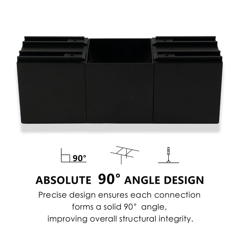 Black pergola mounting brackets with a precise 90° angle design for enhanced structural integrity. Pergola mounting brackets, 90° angle design, structural integrity, precise design. Pergola Mounting Brackets with 90° Angle Design for Enhanced Stability. Pergola mounting brackets, 90° angle design, structural integrity, stability, precise design.