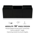 Black Metal 90° Angle Connector - Structural Integrity
A black metal connector with an "absolute 90° angle design", ensuring precise 90 - degree connections for enhanced structural integrity in furniture or construction projects. Keywords: 90° angle connector, structural integrity, black metal