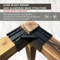 Sleek Black - Designed Furniture Connector with Aluminum Structure
A close - up of a black metal furniture connector attached to wooden beams, highlighting its sleek black design and aluminum main structure. It emphasizes a blend of fashion and quality without including wood. Keywords: furniture connector, sleek black design, aluminum structure