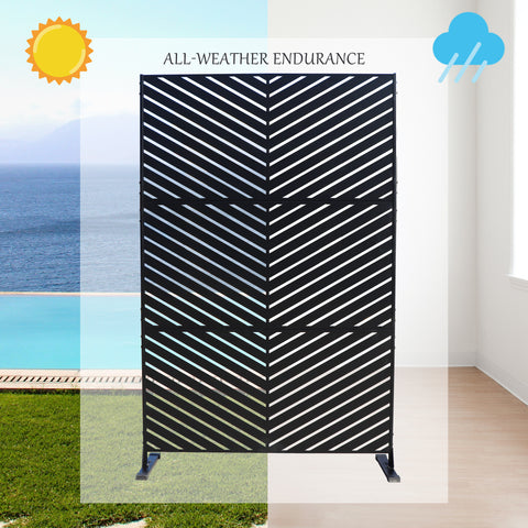 All - Weather Endurance Black Chevron Room Divider
alt text：A black room divider with a chevron pattern, designed to withstand various weather conditions, suitable for both indoor and outdoor use. Keywords: all - weather room divider, chevron pattern, indoor - outdoor use
