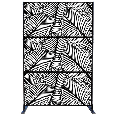 Exquisite Palm - Leaf Patterned Room Divider
alt text：A stylish room divider featuring an intricate palm - leaf pattern, adding a touch of nature - inspired elegance to any space. Keywords: room divider, palm - leaf pattern, decorative screen