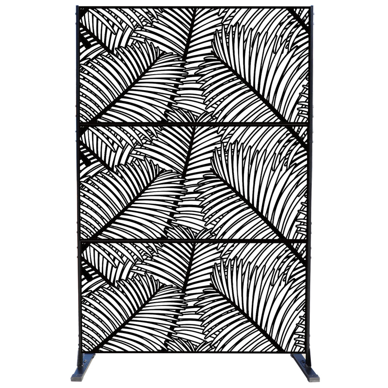 Exquisite Palm - Leaf Patterned Room Divider
alt text：A stylish room divider featuring an intricate palm - leaf pattern, adding a touch of nature - inspired elegance to any space. Keywords: room divider, palm - leaf pattern, decorative screen