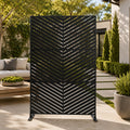 Kozyard large decorative outdoor planter pot and stylish front porch umbrella stand holder helper. This multifunctional fluted utility storage bucket is placed near a home entrance door, perfectly showcasing its versatility as both a elegant heavy duty flower container for front door plants and a waterproof modern rainwater catcher bin. Ideal for elevating home curb appeal, modern farmhouse entryway decor, and creating a welcoming residential outdoor patio experience all year round.