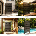 Kozyard roman column planter pot modern minimalist textured plastic flower plant container. Aesthetic close up display highlighting the elegant vertical lines and exquisite speckled stone texture pattern on a museum style pedestal. This high end architectural design brings a premium sophisticated look to casual durable plastic yard pots, blending classic Greek Roman column timeless styles with minimalist contemporary home porch deck and balcony terrace design trends.