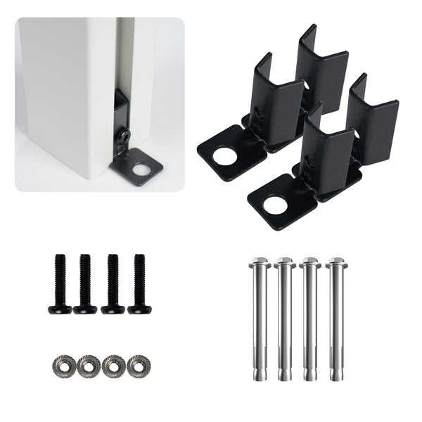 The Accessory of Outdoor Privacy Screens for 2 Panels Specifically for Hard Surfaces Please Note ONLY for 2 Panels No Color Restriction