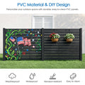 Kozyard DIY Outdoor Privacy Screen – Durable PVC panels, weatherproof, waterproof, abrasion-resistant, easy to clean, customizable for patio decor with hanging planter hooks
