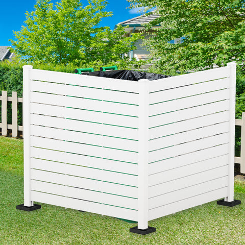 Kozyard 50"W x 48"H Outdoor Privacy Screens - Air Conditioner Fence Panels, Pool Equipment Enclosure, Trash Can Screens Fence Kit