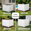 Kozyard Multi-Purpose Outdoor Privacy Screen - Versatile Usage Scenarios: Ideal for Trash Bin, Poolside, Leaf Pile & AC Unit Concealment, Sturdy Wood-Plastic Composite (WPC) Construction
