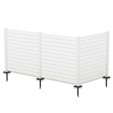 Kozyard 50"W x 48"H Outdoor Privacy Screens - Air Conditioner Fence Panels, Pool Equipment Enclosure, Trash Can Screens Fence Kit