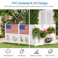 Kozyard DIY Outdoor Privacy Screen – Durable PVC panels, weatherproof, waterproof, abrasion-resistant, easy to clean, customizable for patio decor with hanging planter hooks
