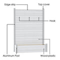 Kozyard VS Other Brand Garden Privacy Screen Planter comparison infographic. This chart highlights key advantages: Kozyard's 57 lbs heavy-duty construction vs competitors' 30 lbs, superior mortise and tenon joint assembly with no drilling, durable aluminum frame pipes with plastic wood composite (WPC) panels, and included expansion screws for stable, secure concrete anchoring. Choose a sturdy, long-lasting outdoor privacy fence planter.