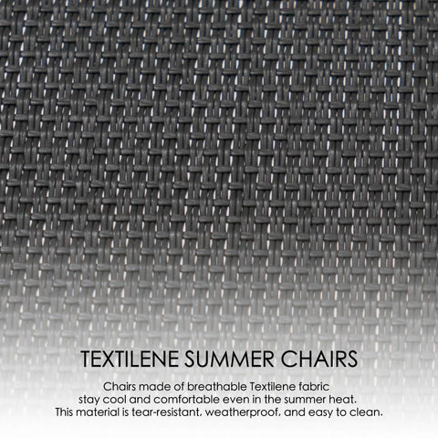 Kozyard Patio Rocking Chair Set Powder Coated Aluminum Frame  Patio Rocking Sling Chair with Breathable Textilene