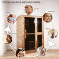 Kozyard Compact Infrared Sauna – Fits gym, bathroom, living room & apartment, solid wood build, versatile indoor dry heat therapy
