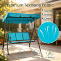 kozyard patio swing chair premium textilene fabric, breathable quick-dry UV-resistant mesh for all-weather outdoor use
