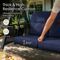 kozyard outdoor swing chair thick cushion, high resilience 3.15" thick cushion for patio swing, ultimate comfort for every swing
