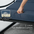 kozyard swing bed high-resilience cushions, 2 1/2-inch thick ultra-soft fabric padding, high-grade polyester cushions for outdoor patio swing bed
