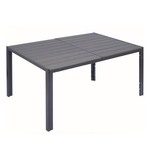 Kozyard Coolmen Outdoor Patio Dining Table with Powder-Coated Frame and Wood Like Laminate Table Top (3 Colors)