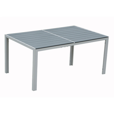Kozyard Coolmen Outdoor Patio Dining Table with Powder-Coated Frame and Wood Like Laminate Table Top (3 Colors)