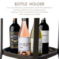 KOZYARD Outdoor Table - Bottle Holder Feature
Highlighting the bottle holder compartment of KOZYARD outdoor table, emphasizing its function as additional wine storage space for outdoor convenience. Keywords: KOZYARD, outdoor table, bottle holder, storage space
