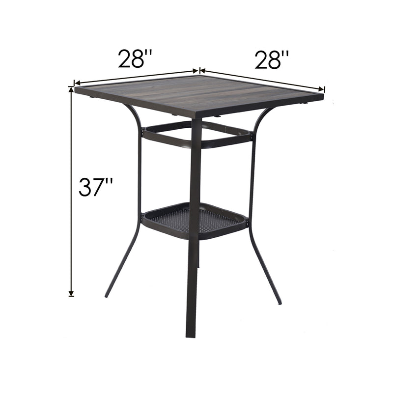 Kozyard Isabella High Swivel Bar Stools/Chair Set for Home Patio, Back Yard, Cafes, Bistro, Restaurants and Chic Bars (5 Options)
