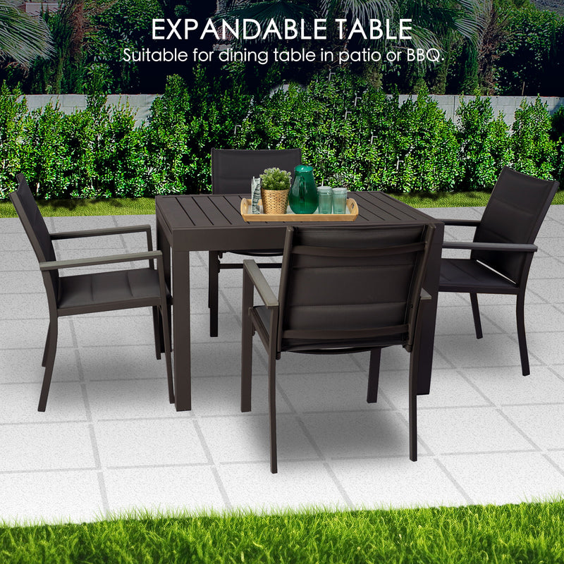 Kozyard Villa Outdoor Patio Dining Table Set -Expandable Dining Table