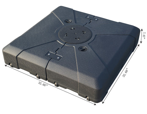 Kozyard Heavy Duty Patio Umbrella Stand Outdoor Base Square 32.7”x32.7“