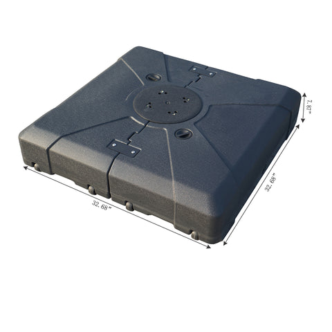 Kozyard Heavy Duty Patio Umbrella Stand Outdoor Base Square 32.7”x32.7“