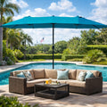 Kozyard Extra Large Patio Umbrella – Oversized Double Canopy for Poolside Patio Shade, Durable Metal Frame & Weather-Resistant Fabric, Ideal for Backyard Outdoor Furniture Sets
