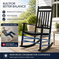 Kozyard heavy duty outdoor rocker with anti-tip reinforced crossbars for safe balance and secure stable rocking motion.