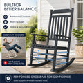 Kozyard heavy duty outdoor rocker with anti-tip reinforced crossbars for safe balance and secure stable rocking motion.