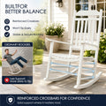 Kozyard heavy duty outdoor rocker with anti-tip reinforced crossbars for safe balance and secure stable rocking motion.