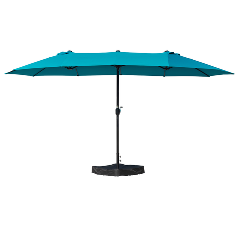 Kozyard Butterfly 15' Outdoor Patio Double-Sided Aluminum Umbrella Crank Base