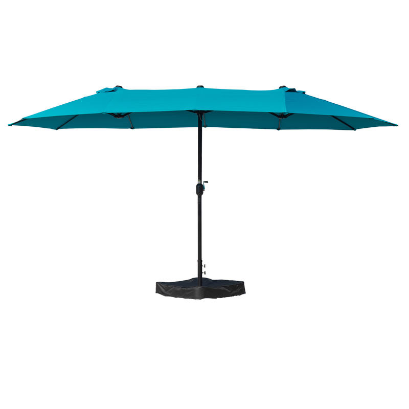 Kozyard Butterfly 15' Outdoor Patio Double-Sided Aluminum Umbrella Crank Base