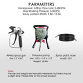  Himalaya Airless Paint Sprayer Parameters and Specifications.Specifications for Himalaya airless paint sprayer, including airless spray gun, pressure pump, and spray paint hose, with details on horsepower, flow rate, and dimensions.

Specifications for Himalaya airless paint sprayer, including airless spray gun, pressure pump, and spray paint hose, with details on horsepower, flow rate, and dimensions. Himalaya airless paint sprayer, specifications, airless spray gun, pressure pump, spray paint hose, p



