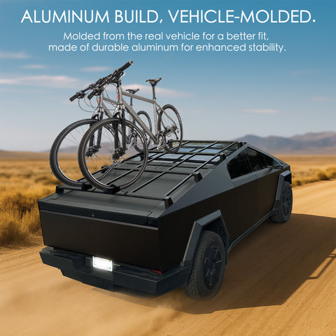 Kozyard Roof Rack Crossbars for Tesla Cybertruck 2024+, 2Bars/4Bars Heavy-Duty Aluminum Cargo Bars, Supports 350-900LBS, Durable Aluminum Build, Fits Kayak, Bike, Roof Box, Snowboard, Camping Gear