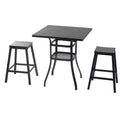 kozyard outdoor bar table and stools set, complete patio bar furniture with square table and two stools, ideal for outdoor entertaining