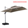 Kozyard Roma cantilever offset umbrella 10'×10' (5 Color Options)