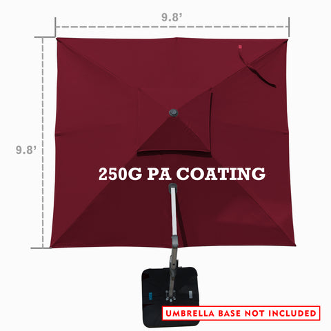 Kozyard Roma cantilever offset umbrella 10'×10' (5 Color Options) – Kozyard LLC