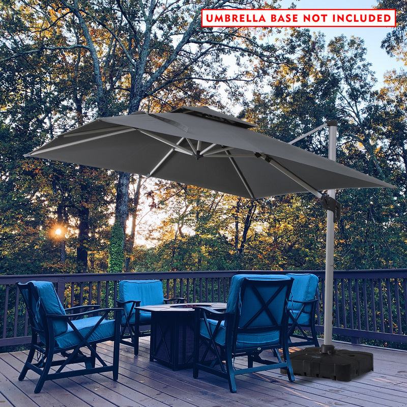 Kozyard Roma cantilever offset umbrella 10'×10' (5 Color Options)