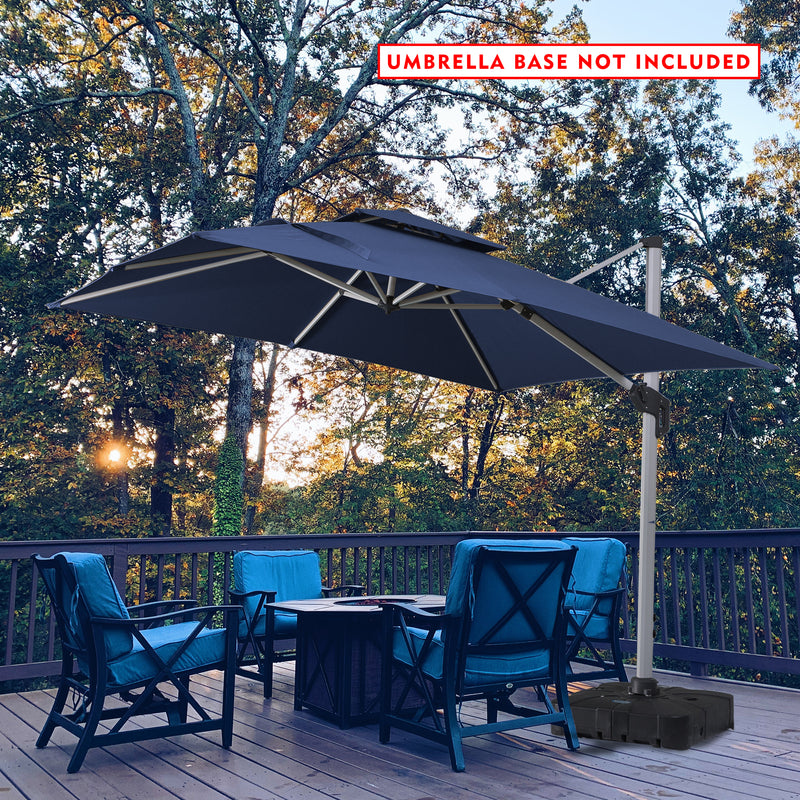 Kozyard Roma cantilever offset umbrella 10'×10' (5 Color Options)