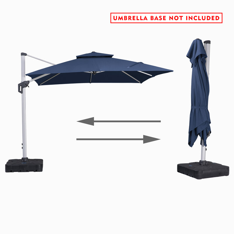 Kozyard Roma cantilever offset umbrella 10'×10' (5 Color Options)