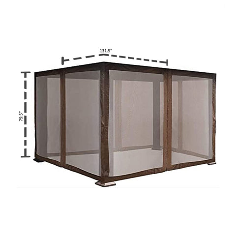 Kozyard  Alexander  Aluminum Hardtop Gazebo 12'x12' Net Set, No return , No refund